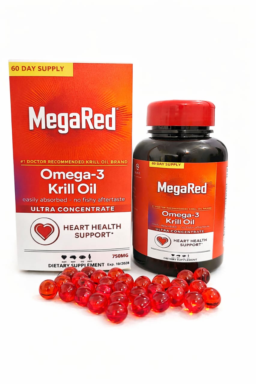 MEGA RED — Omega-3 de Aceite de Krill con Astaxantina