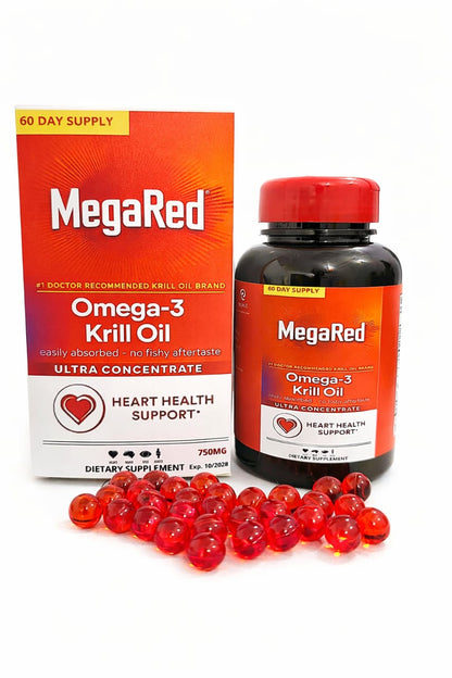 MEGA RED — Omega-3 de Aceite de Krill con Astaxantina