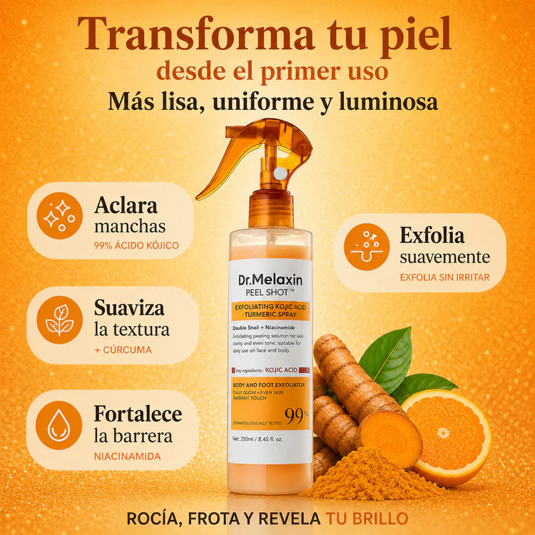 Dr. Melaxin™ — Exfoliante Corporal con Ácido Kójico para un Tono Más Uniforme y Luminoso