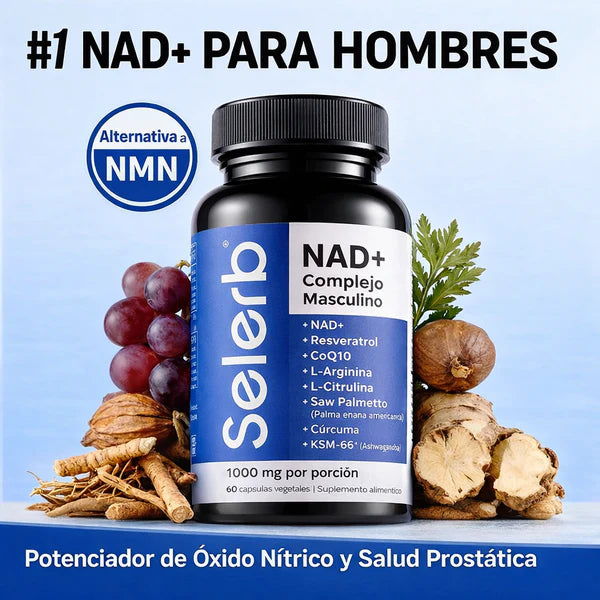 Selerb NAD Max™ — Energía, Vitalidad y Enfoque para Hombres